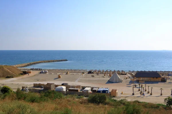 September 2021 Constanta Rumänien Strand Plaja Modern Einem Sonnigen Tag — Stockfoto