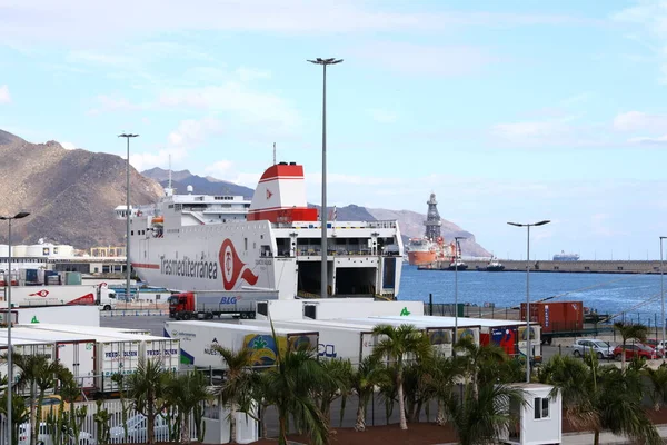 November 2021 Santa Cruz Tenerife Canary Islands Spain Ships Port — Stock Photo, Image