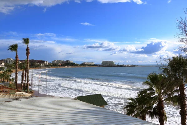 Anatolian Coast Beach View Avsallar Winter — Stock fotografie