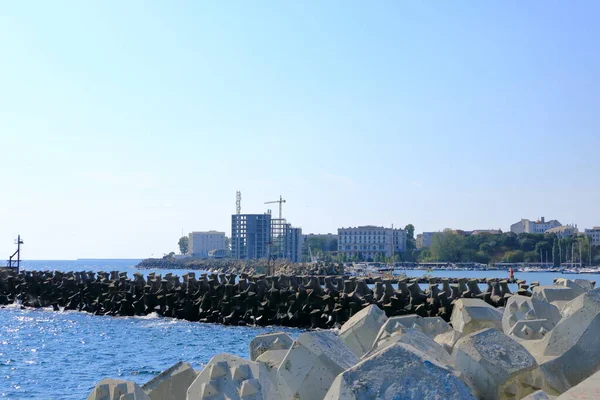 September 2021 Constanta Rumänien Strand Plaja Modern Einem Sonnigen Tag — Stockfoto