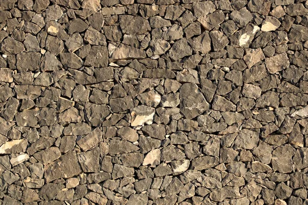 Een Grijze Stenen Muur Textuur Patroon Achtergrond — Stockfoto