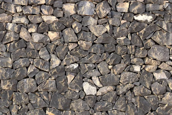 Een Grijze Stenen Muur Textuur Patroon Achtergrond — Stockfoto