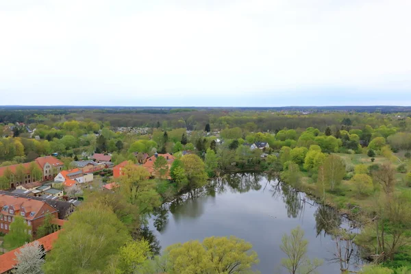 Photo Ariale Paysage Allemagne Eberswalde Brandebourg Depuis Tour Finow — Photo