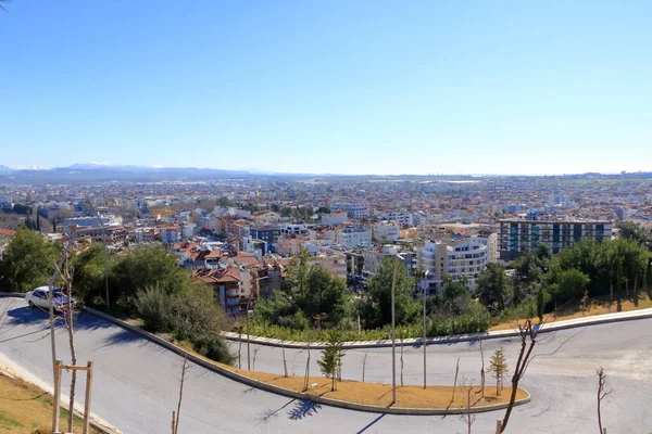 Manavgat City Aerial Panoramic View Antalya Region Turkey Turkbeleni Ormani — Foto de Stock