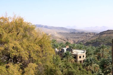 Panoramic View from a Misfah old House in Misfat al Abriyeen