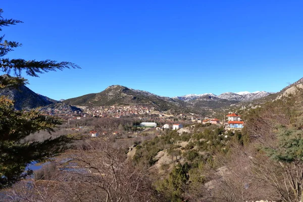 Aerial Photograph Town Ibradi Ormana Antaly Turkey —  Fotos de Stock