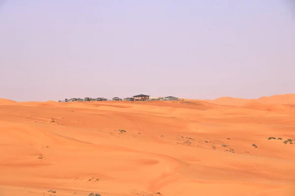 Bedouin Style Camping Huge Sand Dune Wahiba Sands Desert Oman — Stock Photo, Image