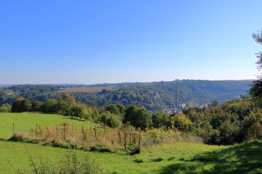 View over the village Meissen in Saxony in Germany