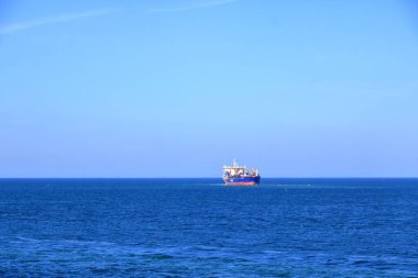 June 2 2022 - Puttgarden, Germany: ships between Puttgarden and Rodby at Baltic sea