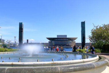 May 23 2022 - Copenhagen, Denmark: Opera House, located on the island of Holmen in central Copenhagen