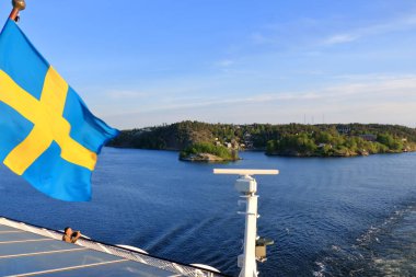 Stockholm Takımadaları Baltık Denizi 'nde Akşamları