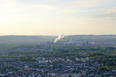Dillingen, Saarland, Almanya, Avrupa 'daki çelik fabrikası Dillinger Huette