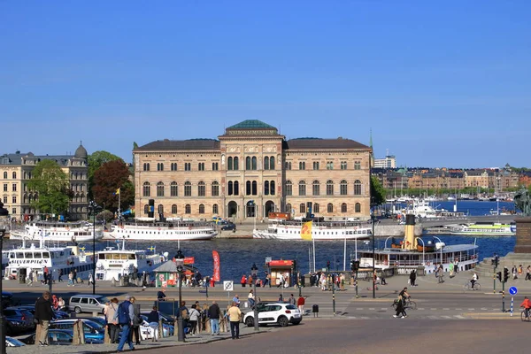 Maja 2022 Sztokholm Szwecji Widok Przodu Muzeum Narodowego Otwarty 1872 — Zdjęcie stockowe
