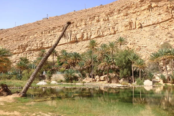 Θεαματική Φύση Του Wadi Bani Khalid Ομάν — Φωτογραφία Αρχείου