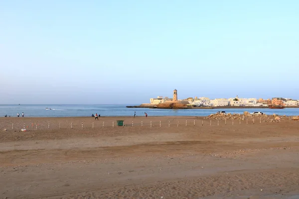 März 2022 Sur Oman Menschen Kommen Hafen Der Bucht Von — Stockfoto