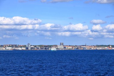 23 Mayıs 2022 - Helsingborg, İsveç: Helsingborg 'un panoramik görüntüsü