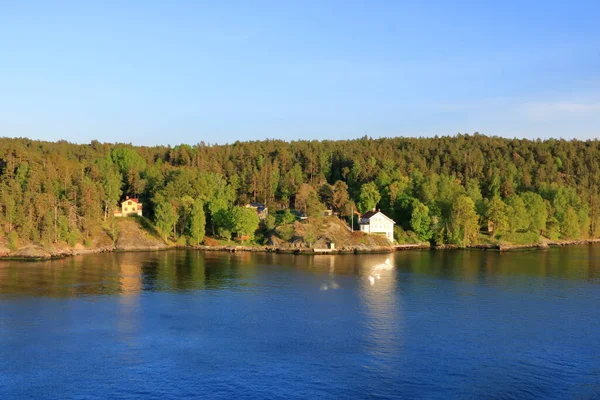 Arcipelago Stoccolma Sul Mar Baltico Sera — Foto Stock