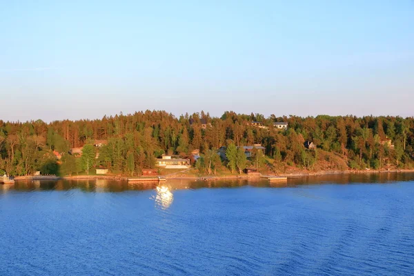 Arcipelago Stoccolma Sul Mar Baltico Sera — Foto Stock
