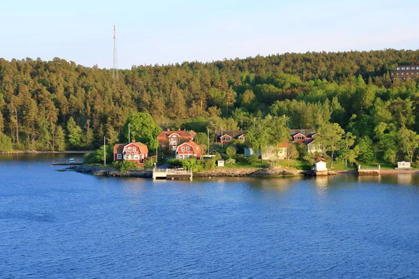 Archipel Stockholm Sur Mer Baltique Dans Soirée — Photo