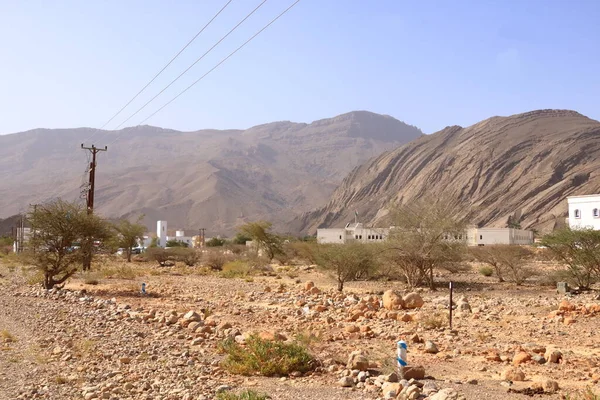 Kleines Dorf Der Nähe Des Wadi Bani Khalid Oman — Stockfoto