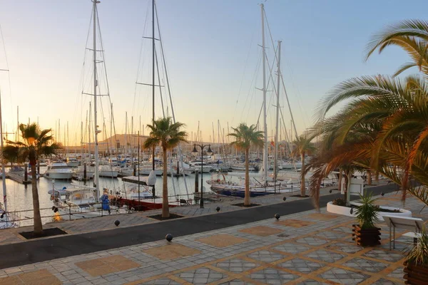 Março 2018 Playa Blanca Espanha Marina Rubicon Playa Blanca Lanzarote — Fotografia de Stock