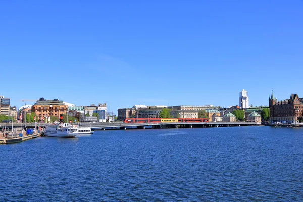 May 2022 Stockholm Sweden Center Stockholm Seen Stadshus Clear Summer — Stock Photo, Image