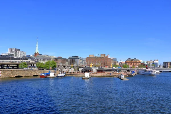 May 2022 Stockholm Sweden Center Stockholm Seen Stadshus Clear Summer — Stock Photo, Image