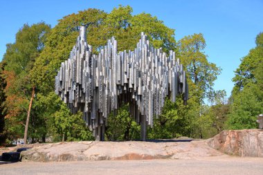 May 25 2022 - Helsinki in Finland: Jean Sibelius monument clipart