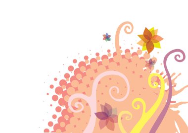 turuncu çiçek arkaplanı