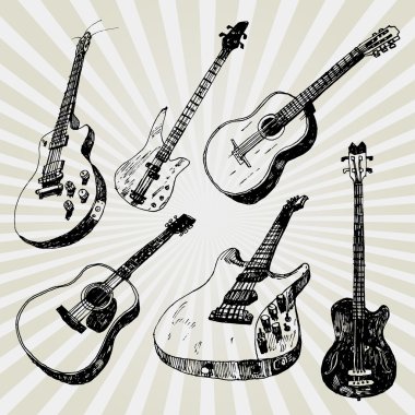 doodled gitar