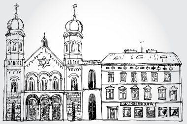 sinagog ile şirin sokak