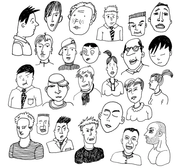 Visages comiques — Image vectorielle