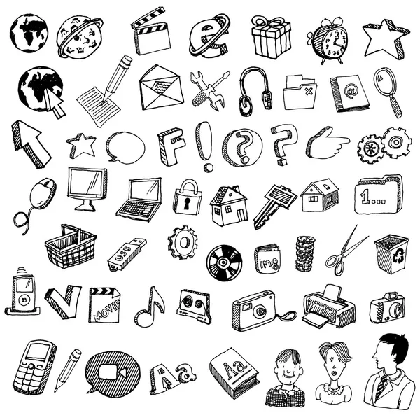 Internet Icons — Stock Vector