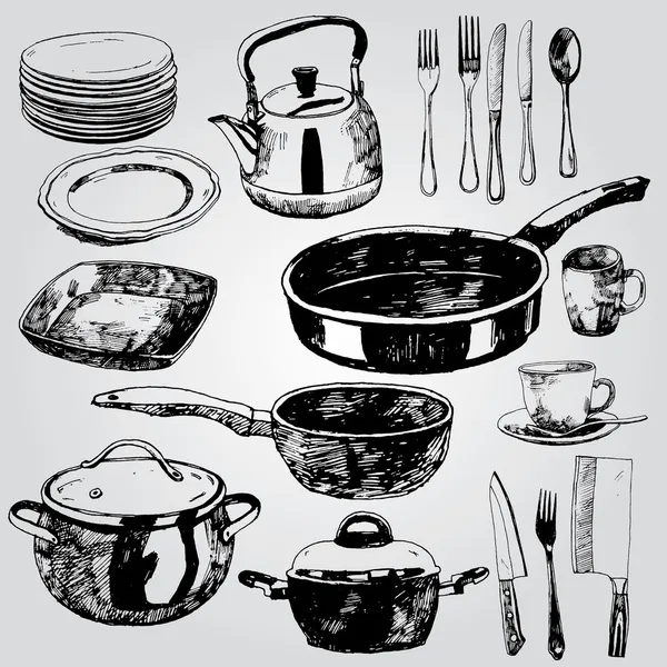 Посуда — стоковый вектор