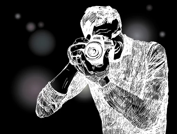 Paparazzi négatif — Image vectorielle