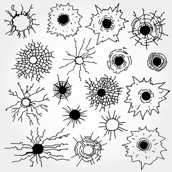 Agujeros de bala — Archivo Imágenes Vectoriales
