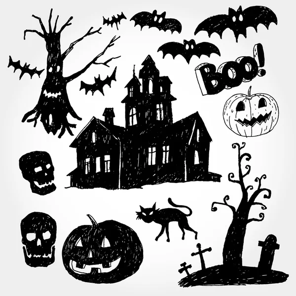 Cosas de Halloween — Archivo Imágenes Vectoriales