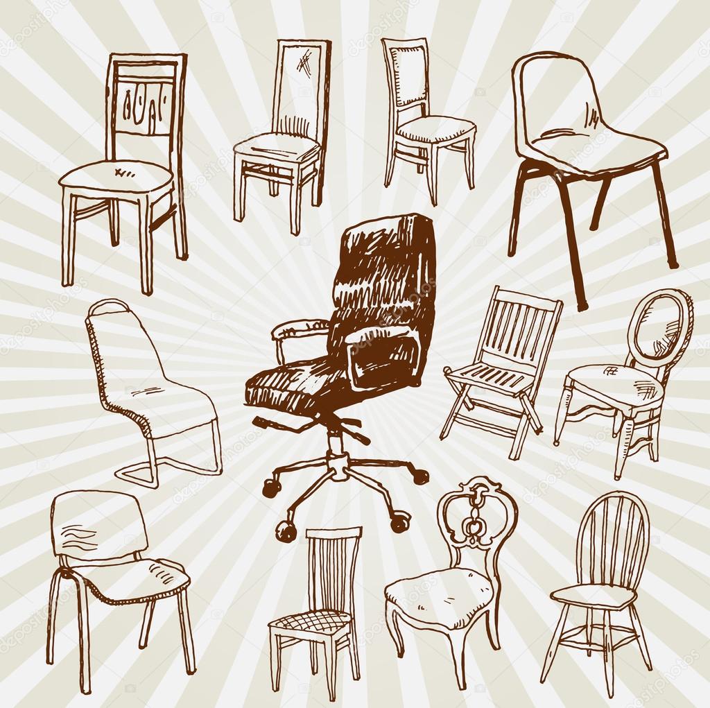 Chairs Hand Drawn