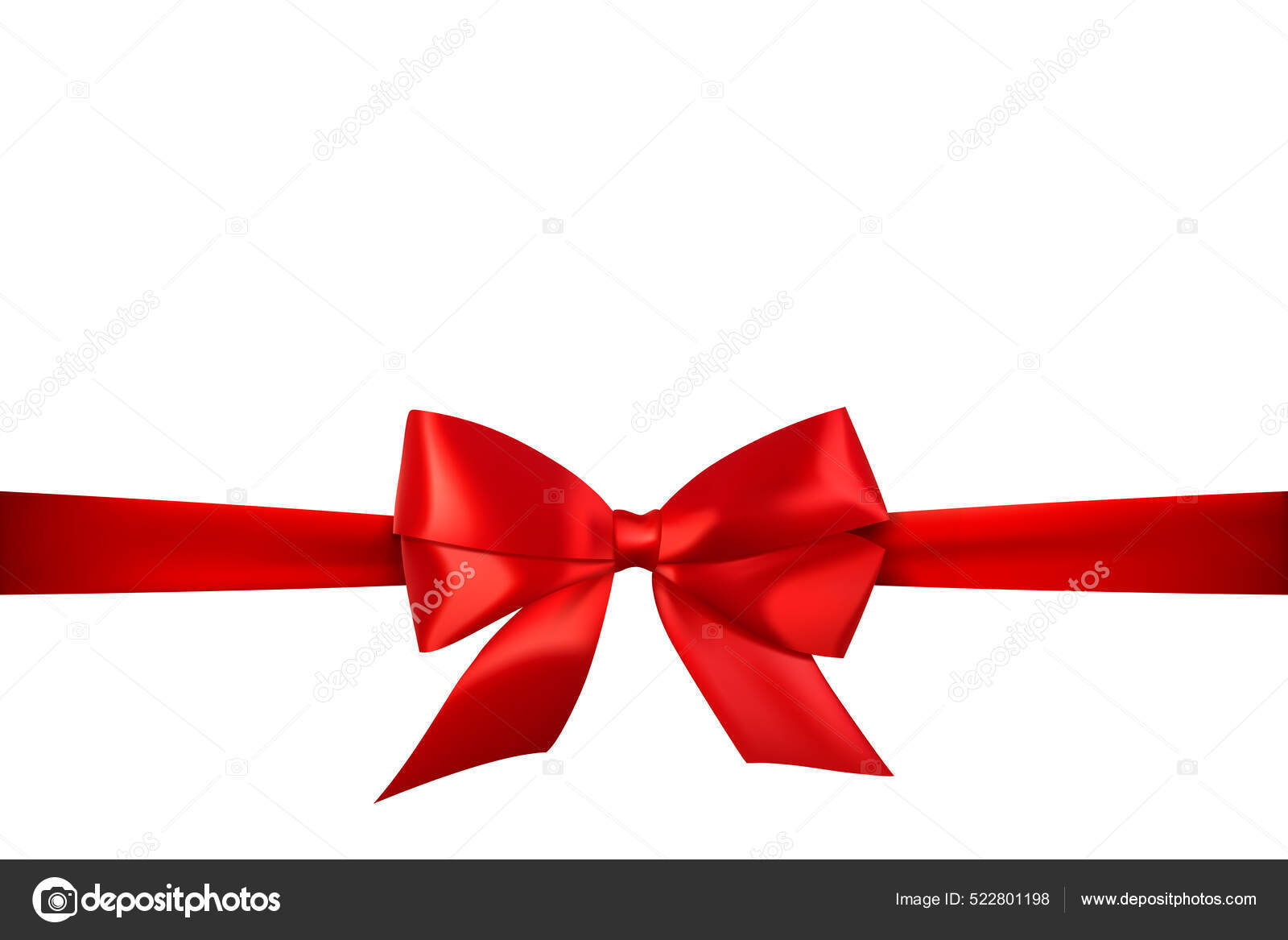 하얀 배경에 반짝 이는 빨간 사틴 리본 스톡 벡터 - ©motisss 522801198, image size:1600x1167