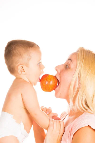 Mother and baby playing — Stock Photo, Image