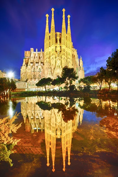 Ekspiacyjne Kościół la sagrada familia w Barcelonie Zdjęcie Stockowe
