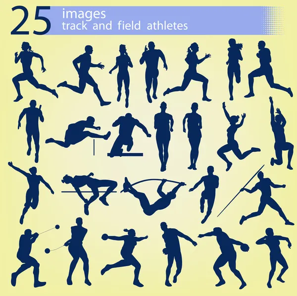 25 zdjęć atletyki — Wektor stockowy