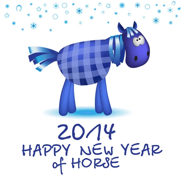 Cheval. Bonne année 2014 — Image vectorielle