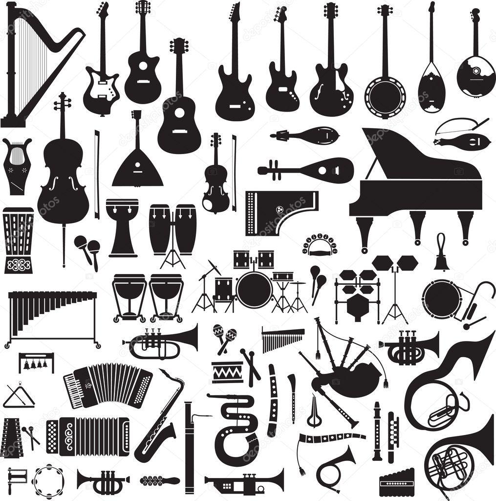 60 images of musical instruments