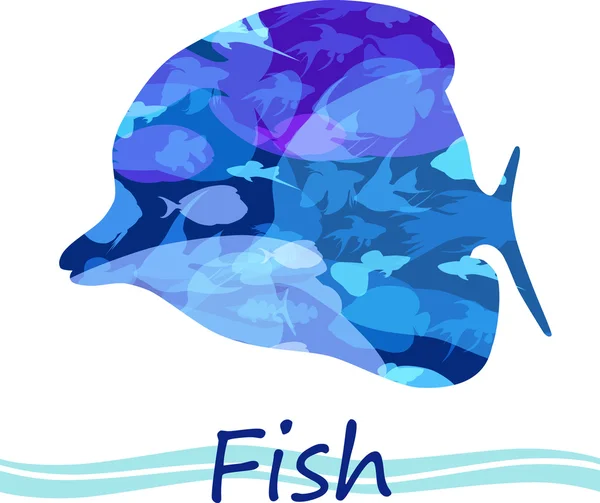 Vektorové tropické ryby — Stockový vektor