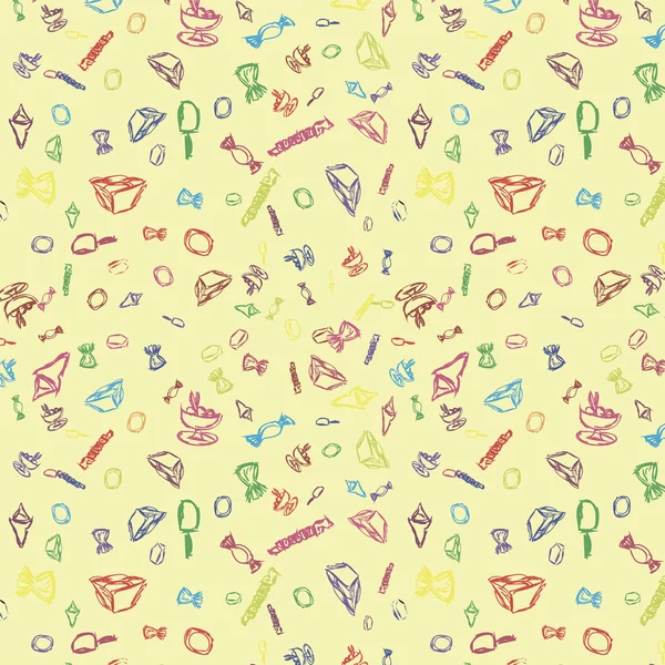 Sweet seamless pattern — Stock Vector