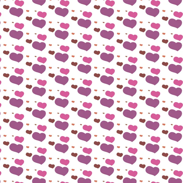 Fond sans couture motif coeur — Image vectorielle