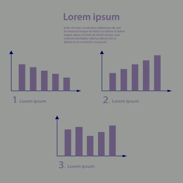 Infografías de oficina — Vector de stock