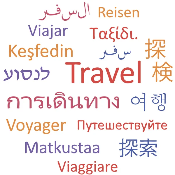 Reisen, Sprachen — Stockvektor