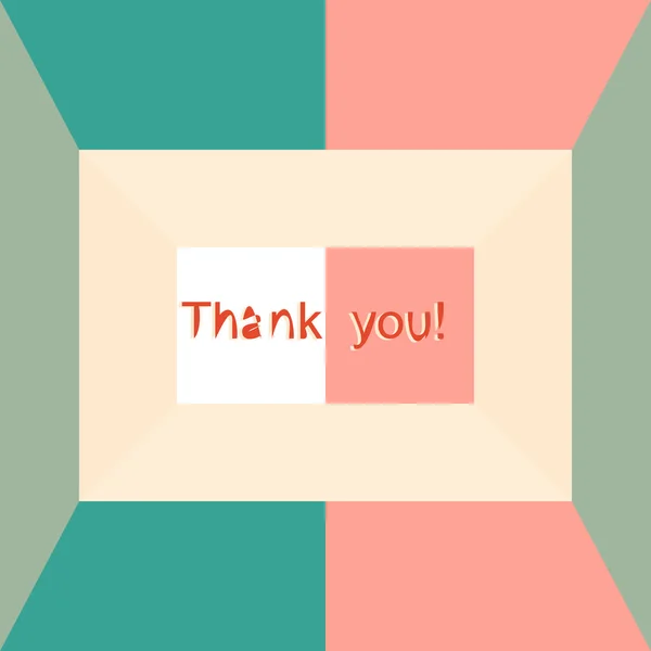 Thank you — Stock Vector